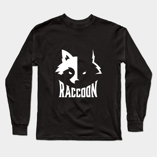 Raccoon Long Sleeve T-Shirt by S_Art Design